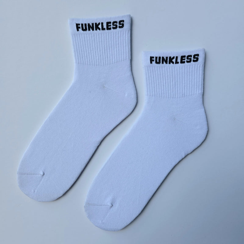 Funkless Quarter Socks - Arctic White