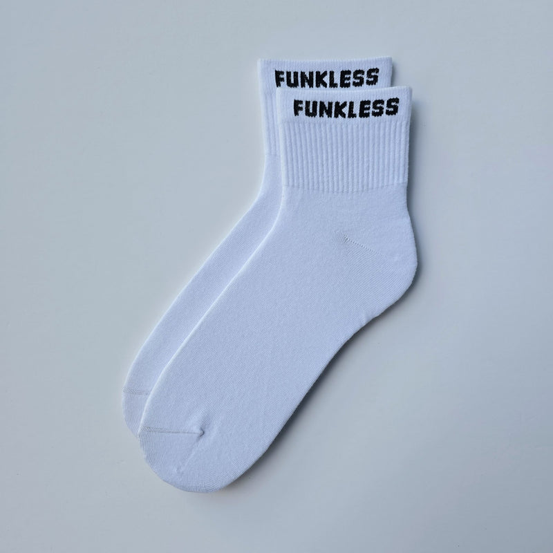 Funkless Quarter Socks - Arctic White