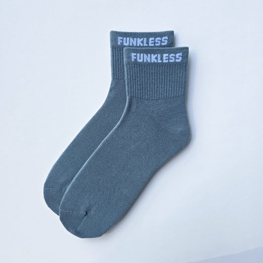 Funkless Quarter Socks - Slate Blue