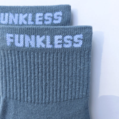 Funkless Quarter Socks - Slate Blue